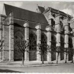 carte postale ancienne côté oriental Eglise St Sulpice de Favières 2