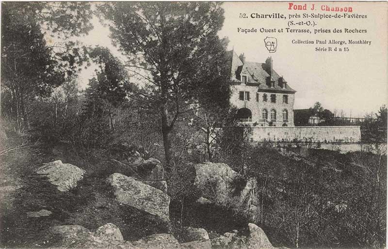 Charville Façade Ouest et terrasse AD 91 2FI160-82